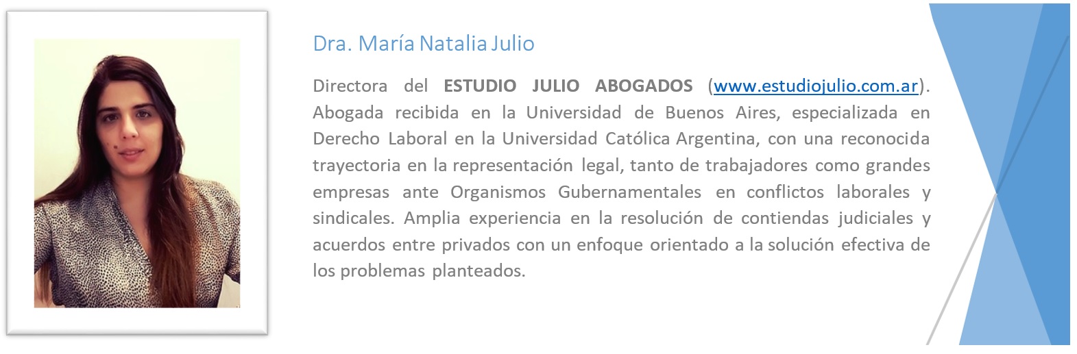 Referencias Dra Natalia Julio
